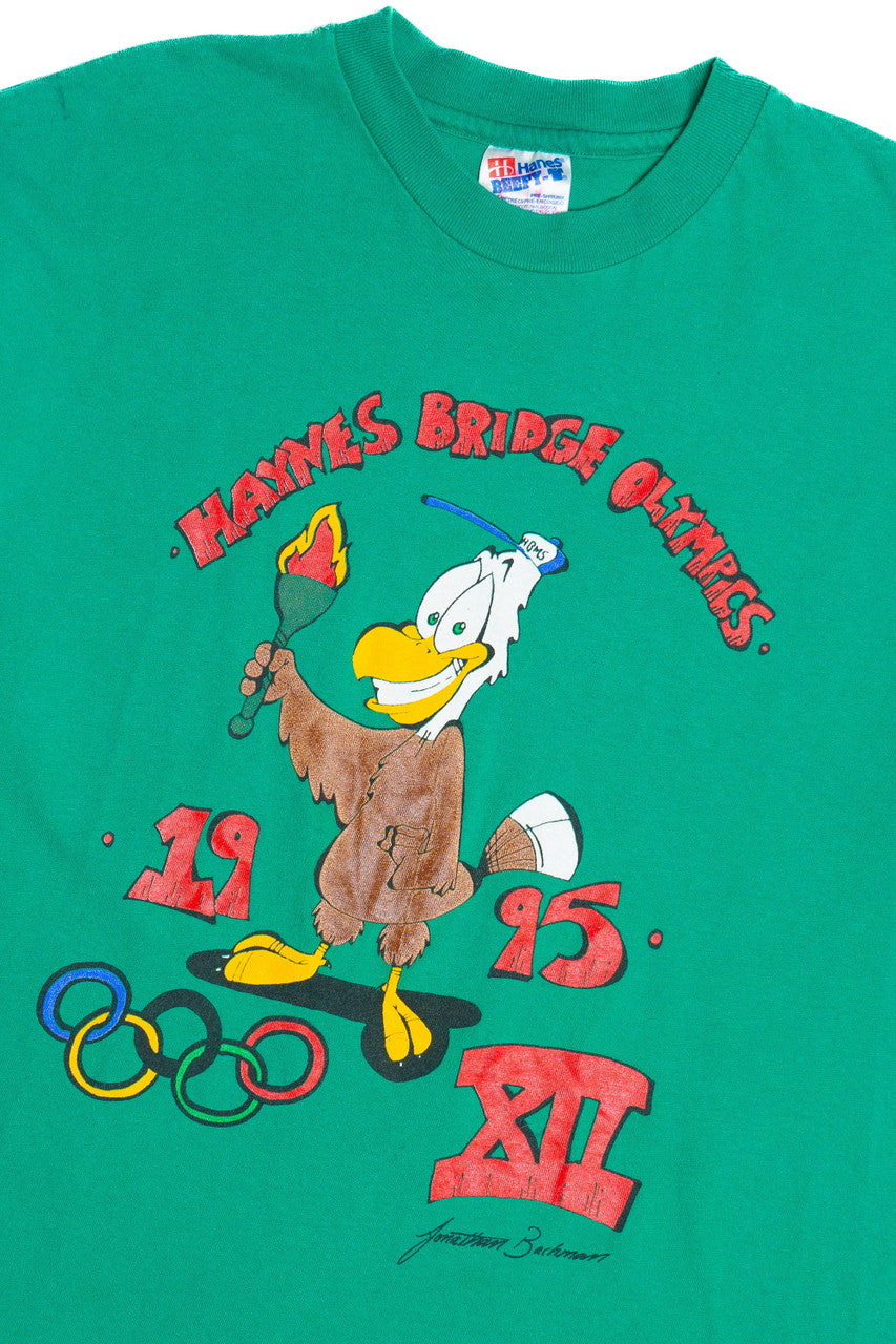 Vintage 1995 "Haynes Bridge Olympics" T-Shirt (1990s) 11893