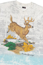 Vintage "Eureka Springs" Deer Woodsy All Over Print T-Shirt (1990s)