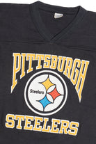 Vintage Pittsburgh Steelers Logo 7 V-Neck T-Shirt (1980s)