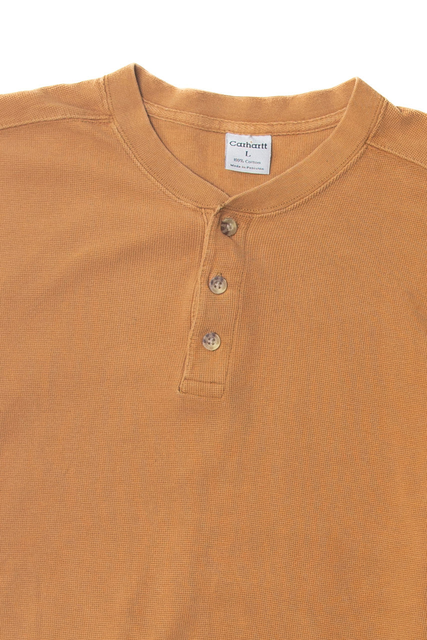 Vintage Carhartt Quarter Button Up Long Sleeve T-Shirt