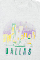 Vintage Dallas Cityline Illustration T-Shirt