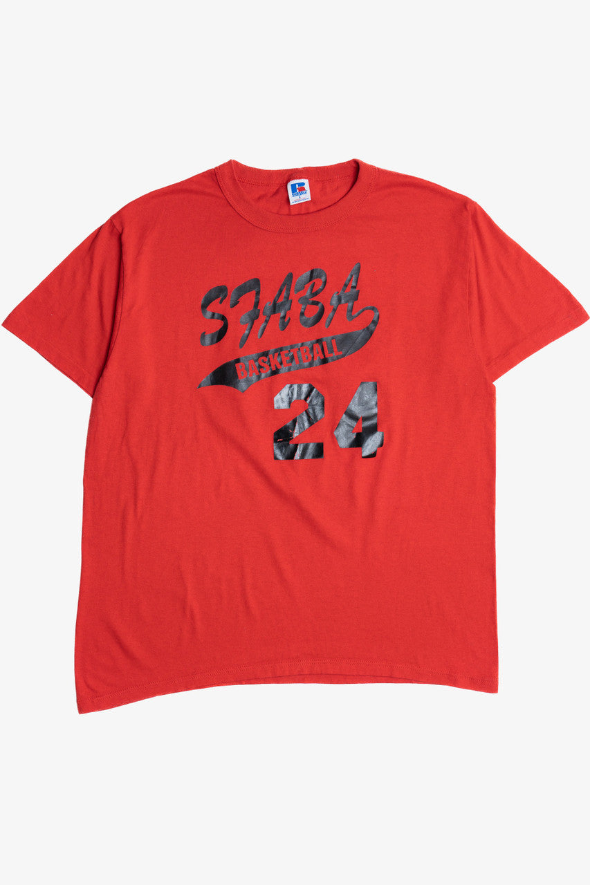 Vintage "SFBA Basketball" 24 Single Stitch Russell Athletic T-Shirt (1990s)