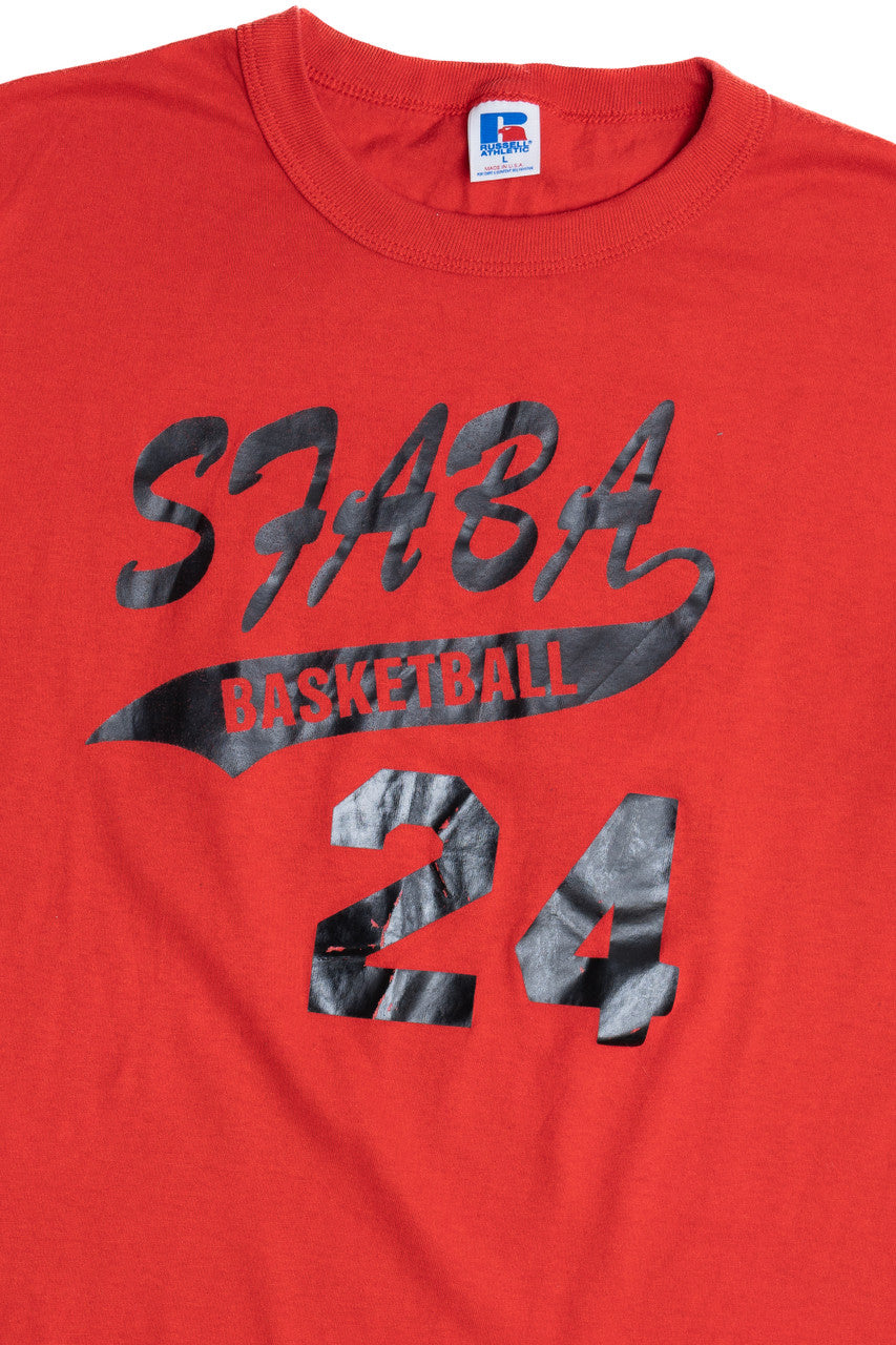 Vintage "SFBA Basketball" 24 Single Stitch Russell Athletic T-Shirt (1990s)
