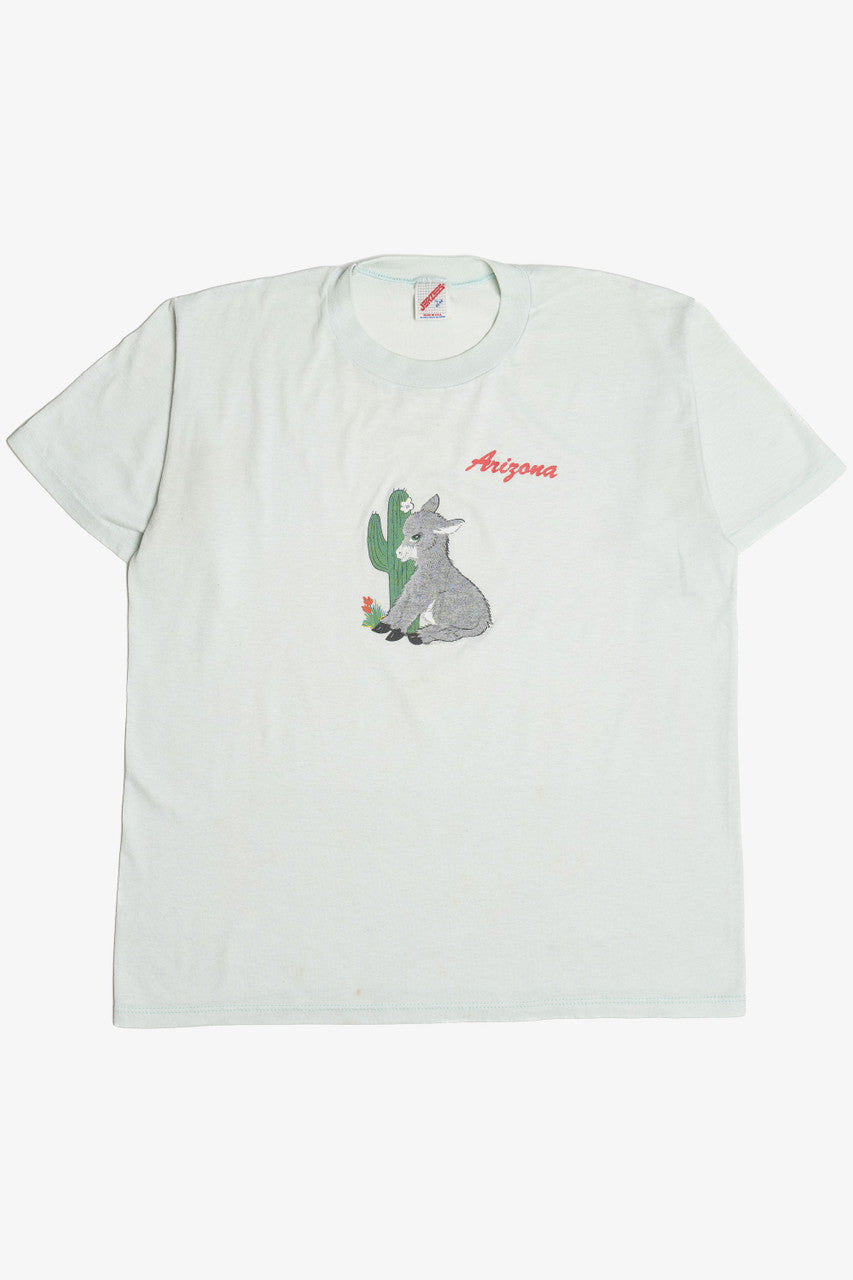 Vintage "Arizona" Cute Desert Donkey Single Stitch T-Shirt (1980s)