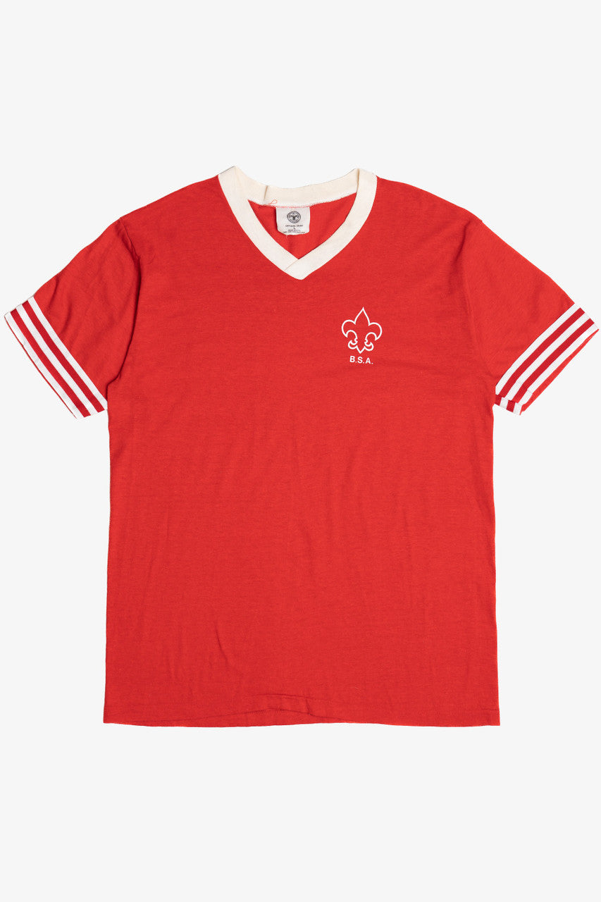 Vintage Boy Scouts of America Official Shirt V-Neck T-Shirt (1990s)