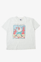Vintage Reindeer Working Out "Tis The Season To Be Sweating" T-Shirt (1990s)