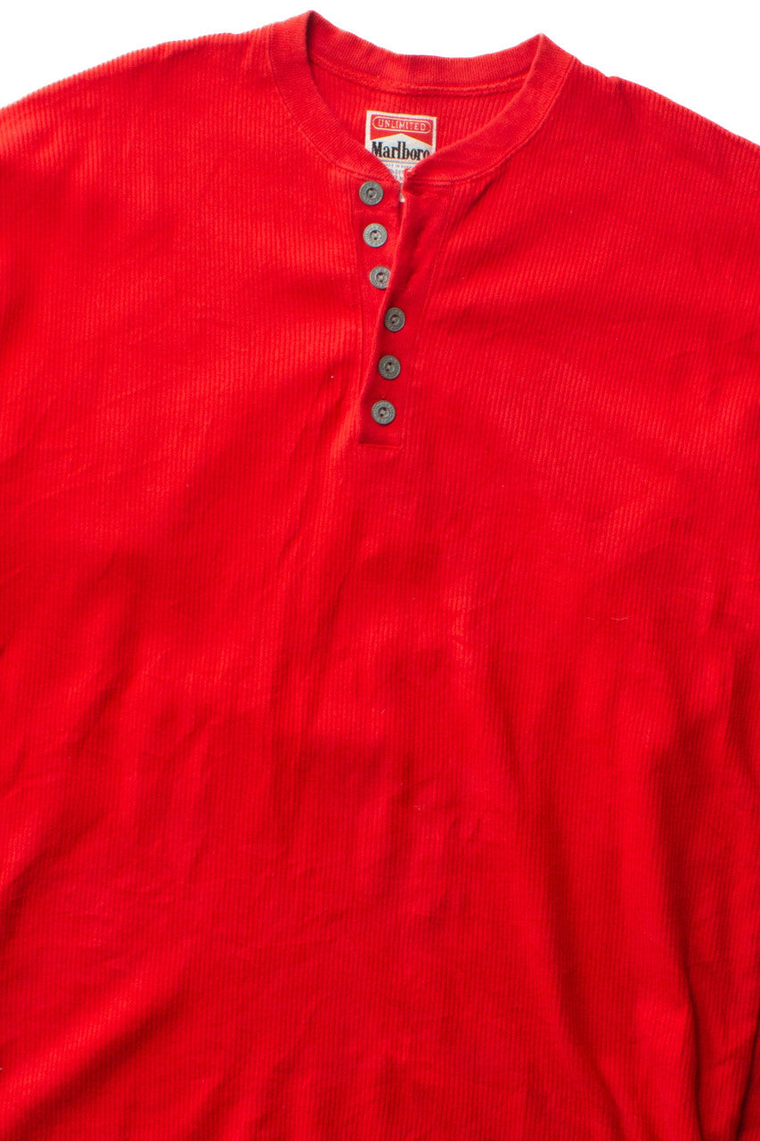 Vintage Marlboro Thermal Henley Shirt (1990s)