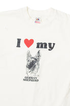Vintage Fruit of the Loom "I Love My German Shepherd" T-Shirt (1990s)