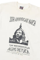 Vintage Fruit of the Loom Martin Luther King Jr. '30th Anniversary March On Washington" T-Shirt (1990s) 