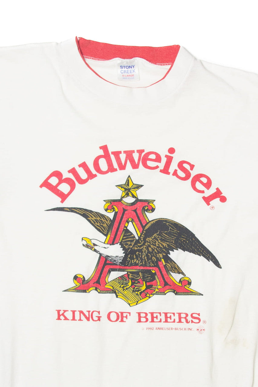 Vintage Stony Creek "Budweiser King Of Beers" T-Shirt (1990s)