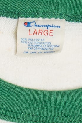 Vintage Distressed "Oregon Basketball" Champion Ringer T-Shirt (1980s)