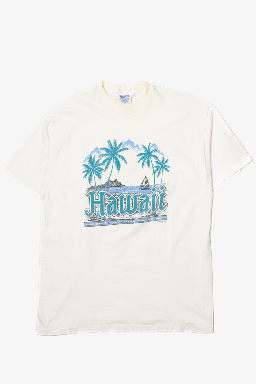 Vintage  Hanes Hawaii Beach Scene T-Shirt
