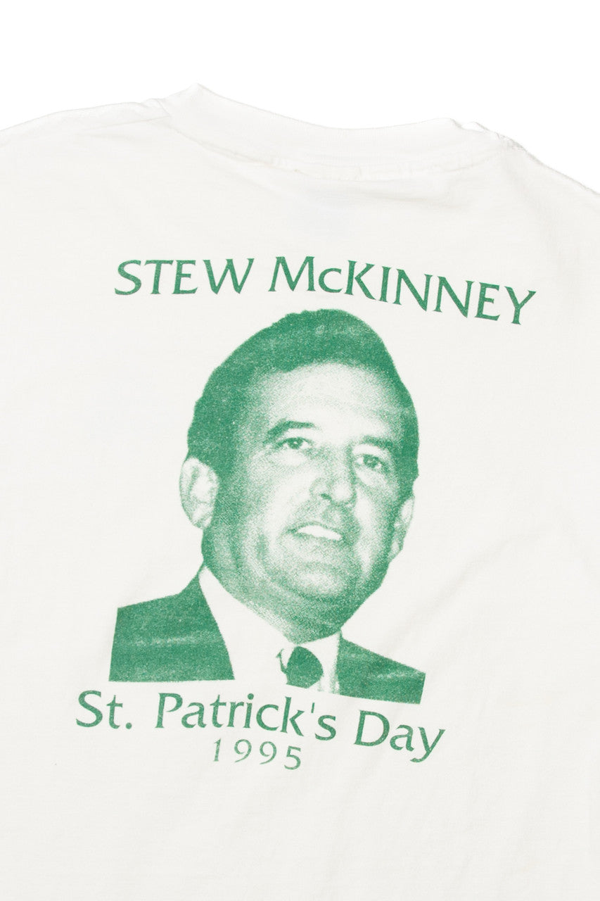 Vintage Hanes "St. Pat's 25 Years Stew Mckinney" T-Shirt (1990s)