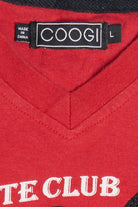 Coogi Embroidered Patch V-Neck T-Shirt