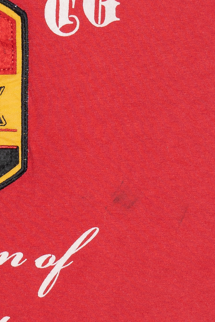 Coogi Embroidered Patch V-Neck T-Shirt