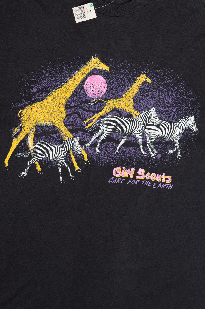 Vintage Deadstock Girl Scouts "Care For The Earth" T-Shirt (1990s)