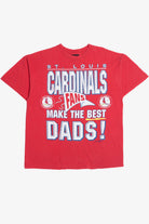 Vintage "Cardinals Fans Make The Best Dads!" MLB T-Shirt (1990s) 12007