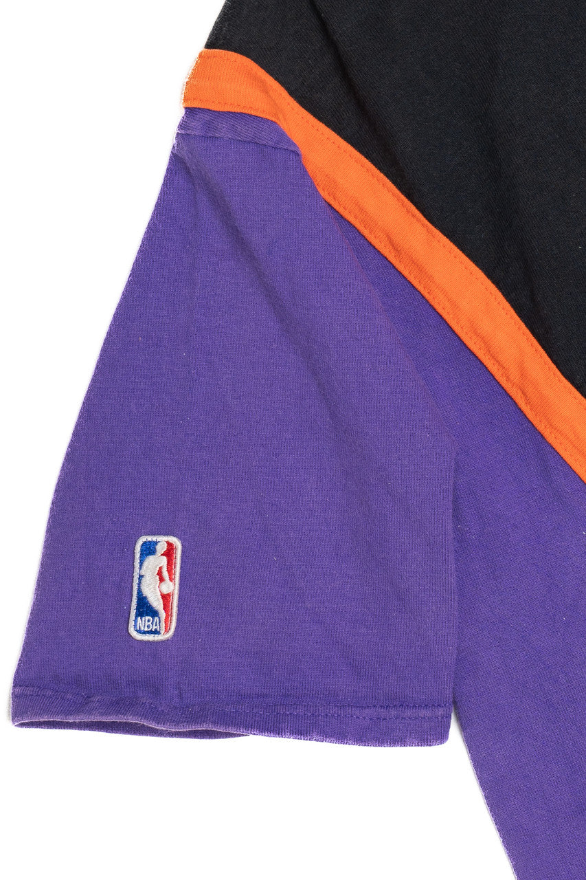 Vintage Phoenix Suns NBA Color Block Patch Champion T-Shirt (1990s)
