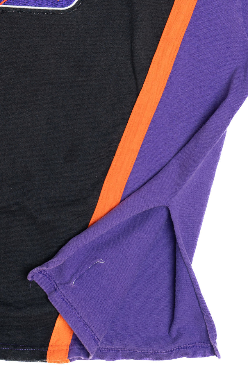 Vintage Phoenix Suns NBA Color Block Patch Champion T-Shirt (1990s)
