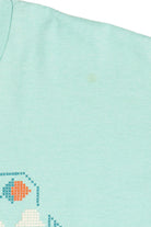 Vintage "Life Is Uncertain So Eat Dessert First" Embossed Print T-Shirt (1990s)