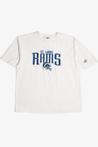 Vintage "St. Louis Rams" Embroidered Logo Athletic T-Shirt (1990s)