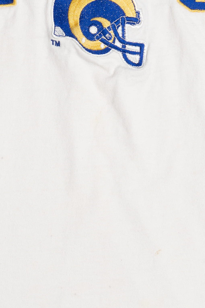 Vintage "St. Louis Rams" Embroidered Logo Athletic T-Shirt (1990s)