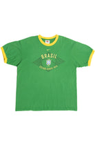 Vintage Brasil CBF Football Confederation Nike Ringer T-Shirt (2000s)