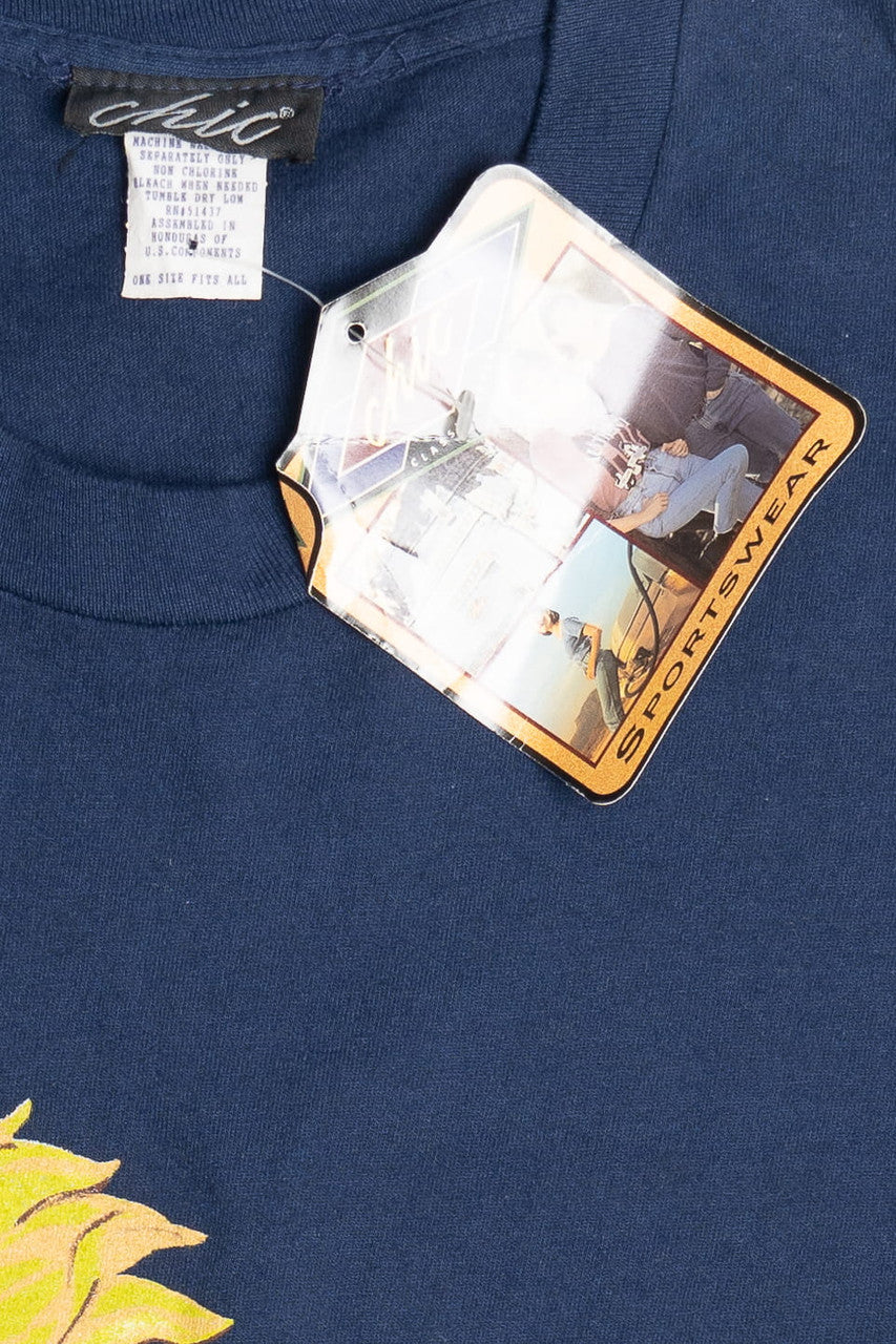 Vintage Deadstock NWT "Sunflower" Chic T-Shirt (1990s)