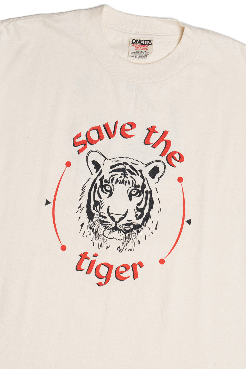 Vintage "Save The Tiger" World Wildlife Fund T-Shirt (1990s)