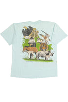Vintage 1987 St. Louis Zoo Front/Back Print T-Shirt (1980s)