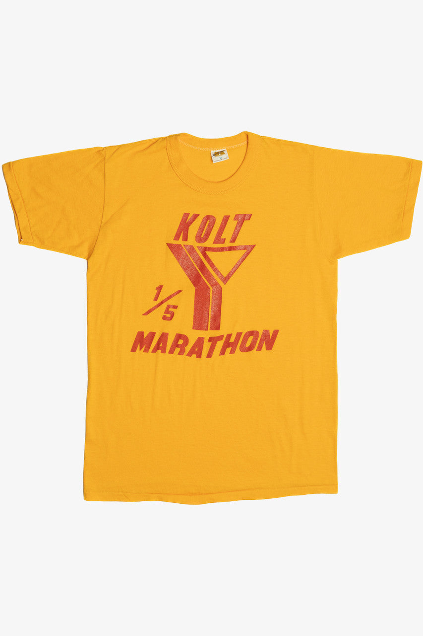 Vintage "Kolt 1/5 Marathon" YMCA Russell Athletic T-Shirt (1980s)