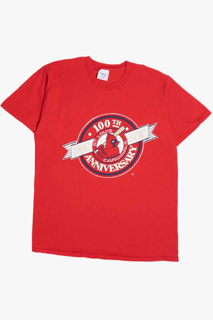 Vintage 1992 "St. Louis Cardinals 100th Anniversary" MLB T-Shirt (1990s)