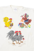 Vintage Domestic Chickens Fashion Gears T-Shirt (1990s)