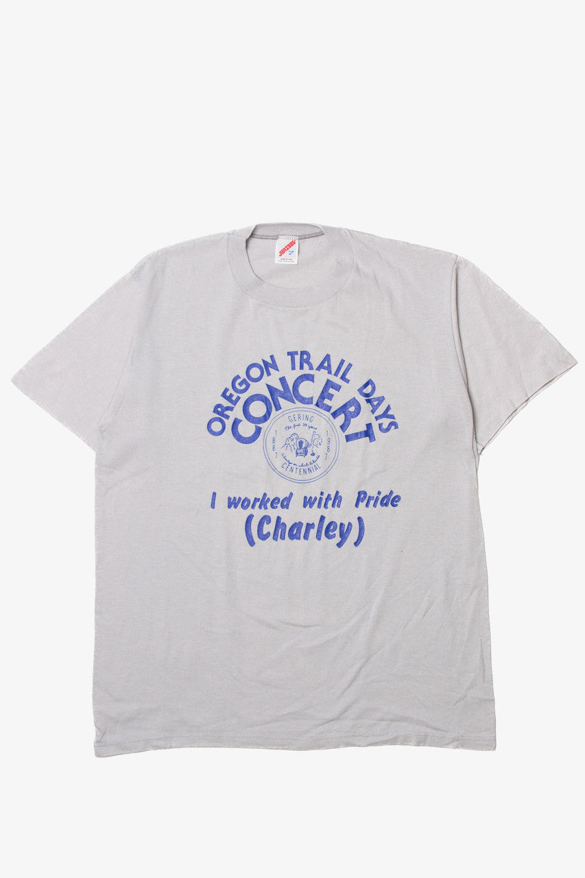 Vintage "Oregon Trail Days Concert" Jerzees T-Shirt (1980s)