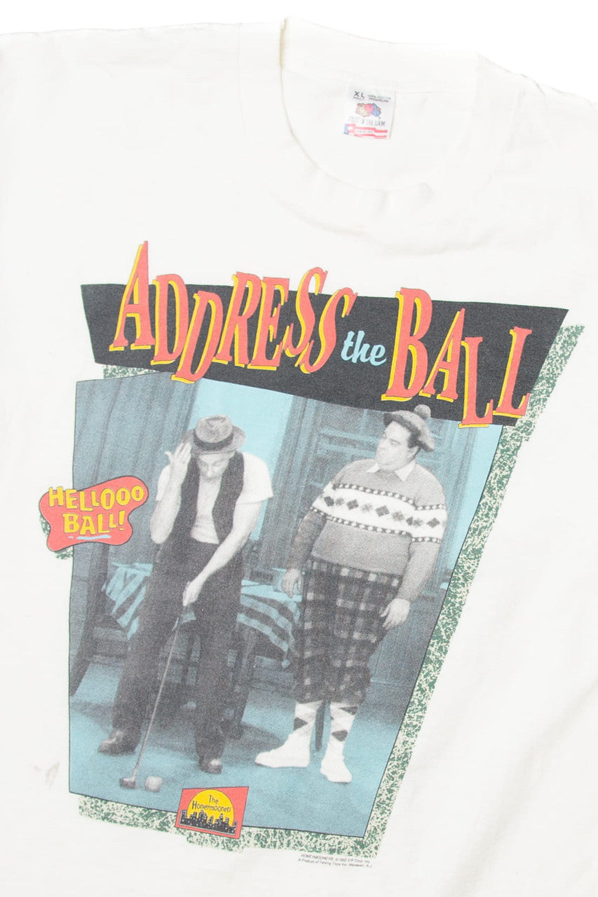 Vintage "Address The  Ball" Fruit of the Loom The Honeymooners T-Shirt (1990s)