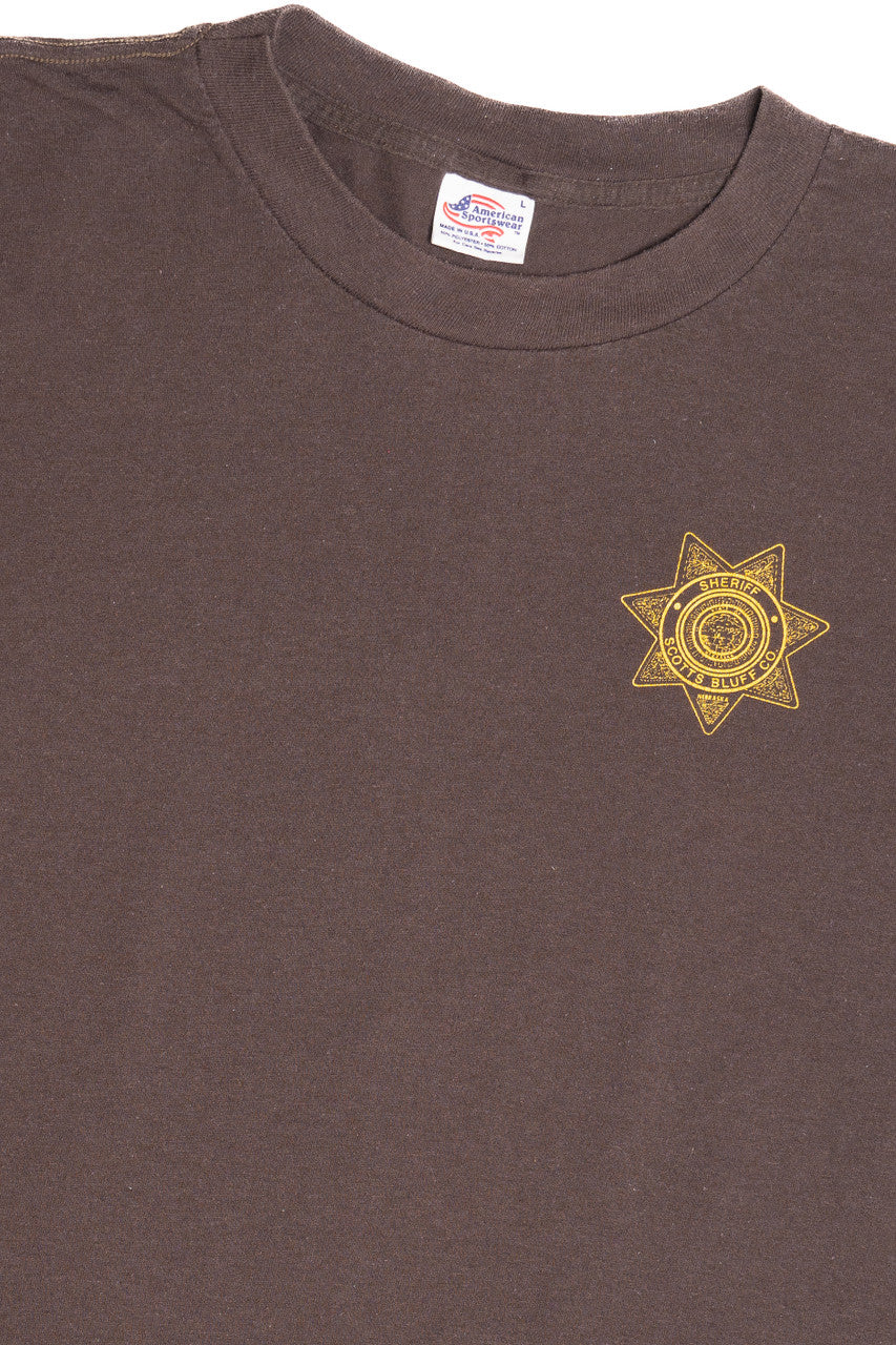 Vintage Scotts Bluff Co. Sheriff American Sportswear T-Shirt (1990s)