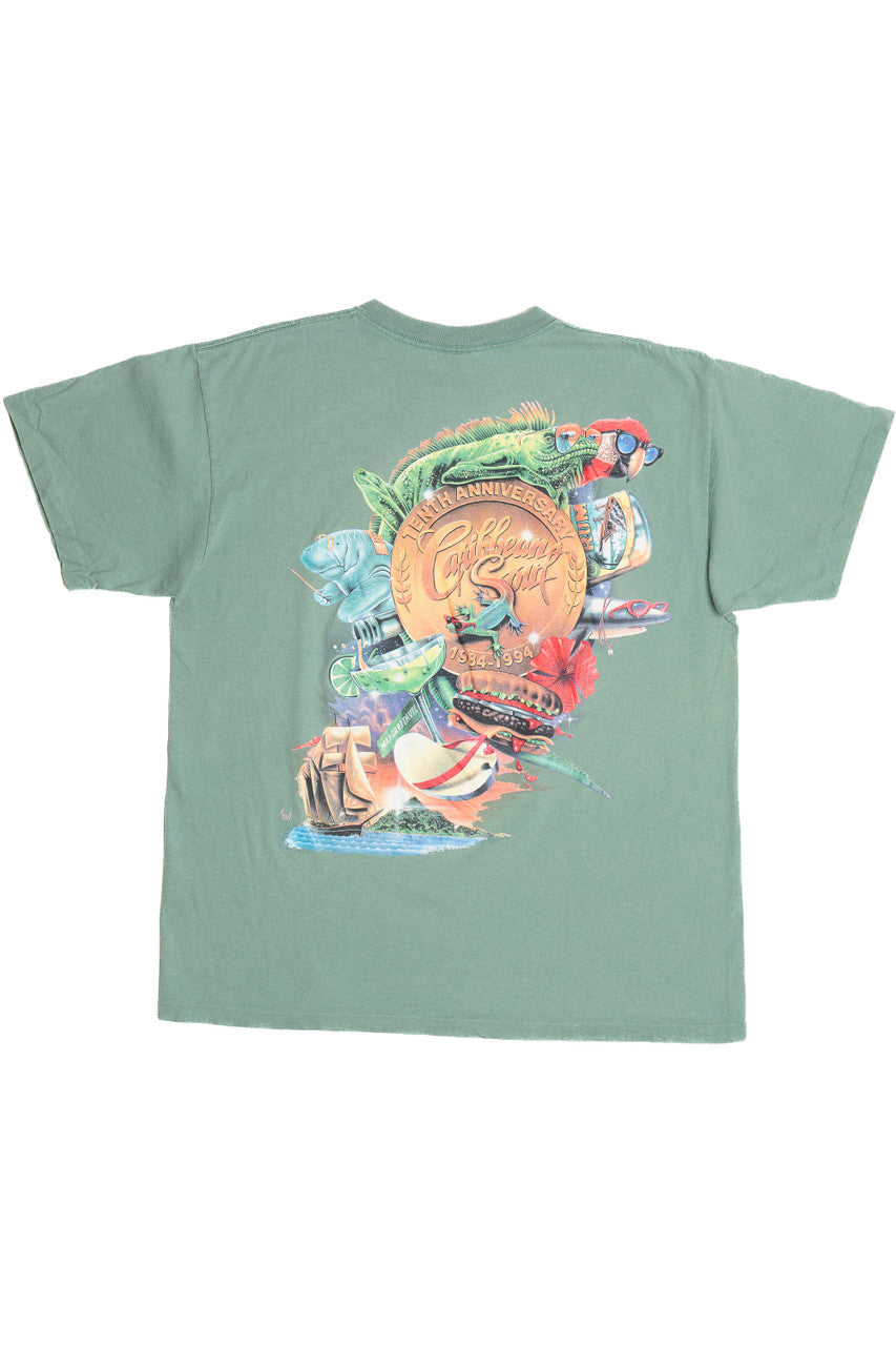 Vintage 1994 Margaritaville Tenth Anniversary Caribbean Soul T-Shirt (1990s)