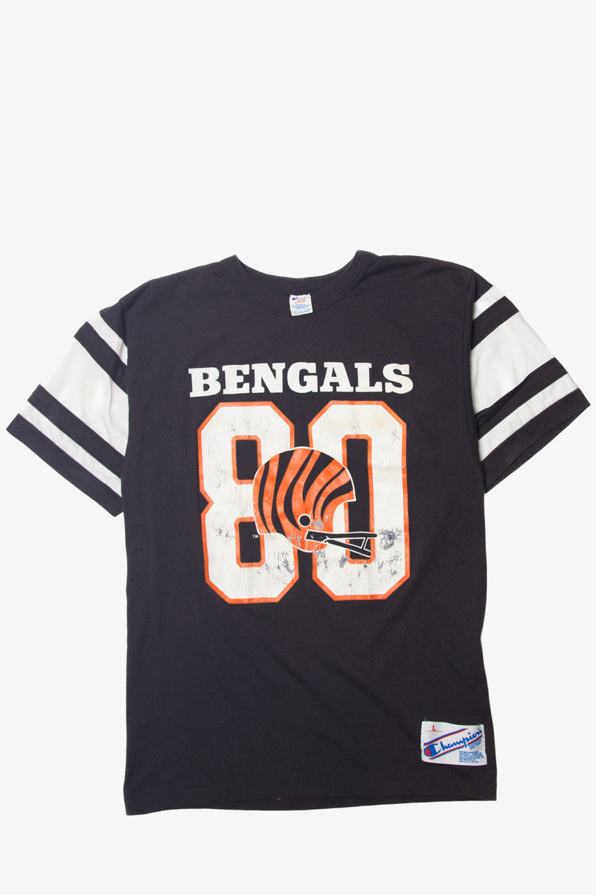 Vintage Cincinnati Bengals 80 Cris Collinsworth Champion T-Shirt (1980s)