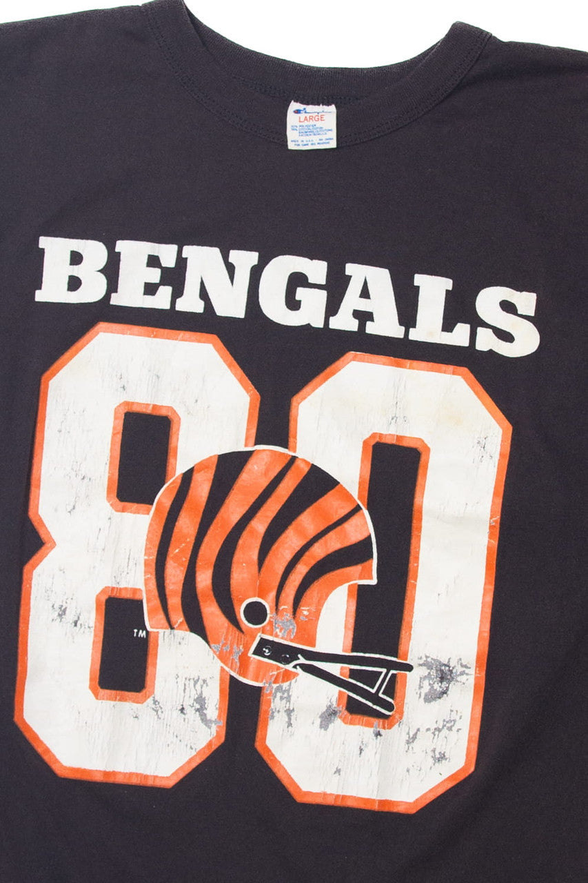 Vintage Cincinnati Bengals 80 Cris Collinsworth Champion T-Shirt (1980s)