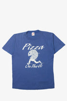 Vintage "Pizza On the Go" Jerzees T-Shirt (1990s)