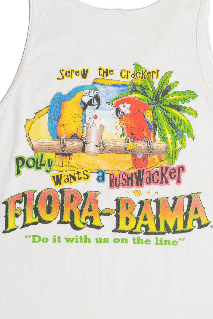 Vintage "Flora-Bama" "Do It With Us On The Line" T-Shirt Tank Top (1990s)
