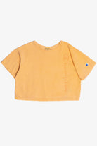 Vintage Champion Logo Heavyweight Crop Top T-Shirt (2000s)