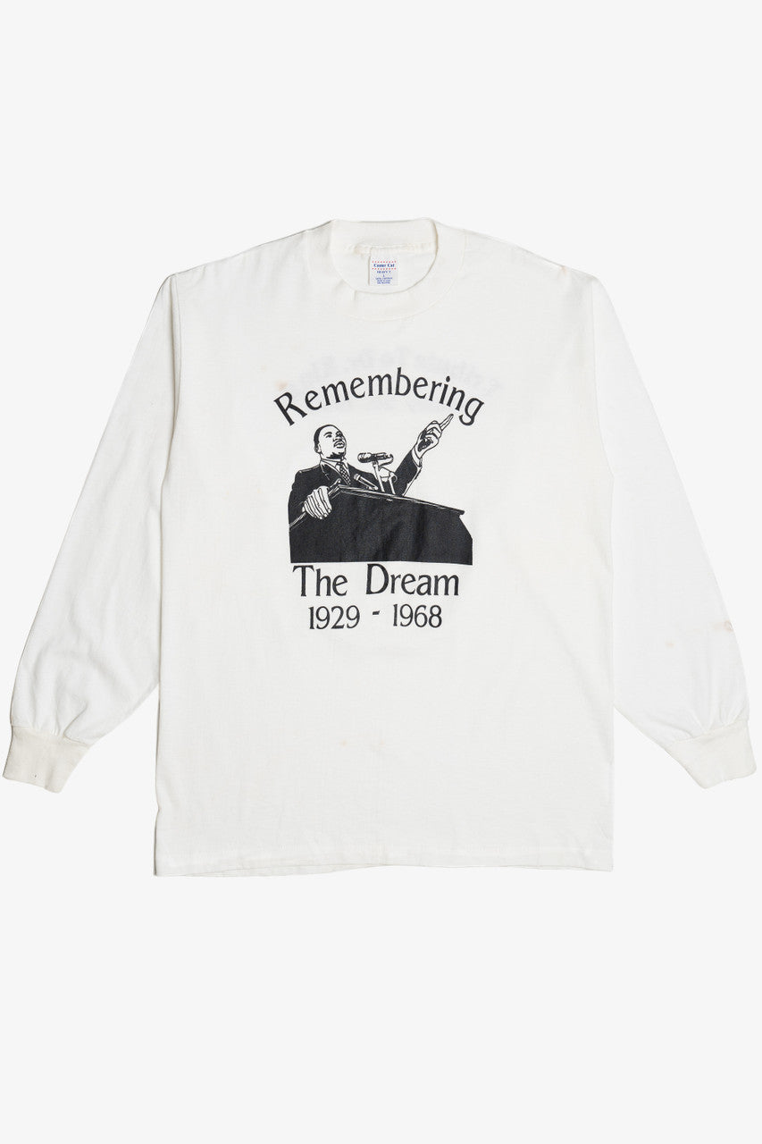 Vintage "Remembering The Dream" Dr. Martin Luther King Jr. Long Sleeve T-Shirt (1990s)