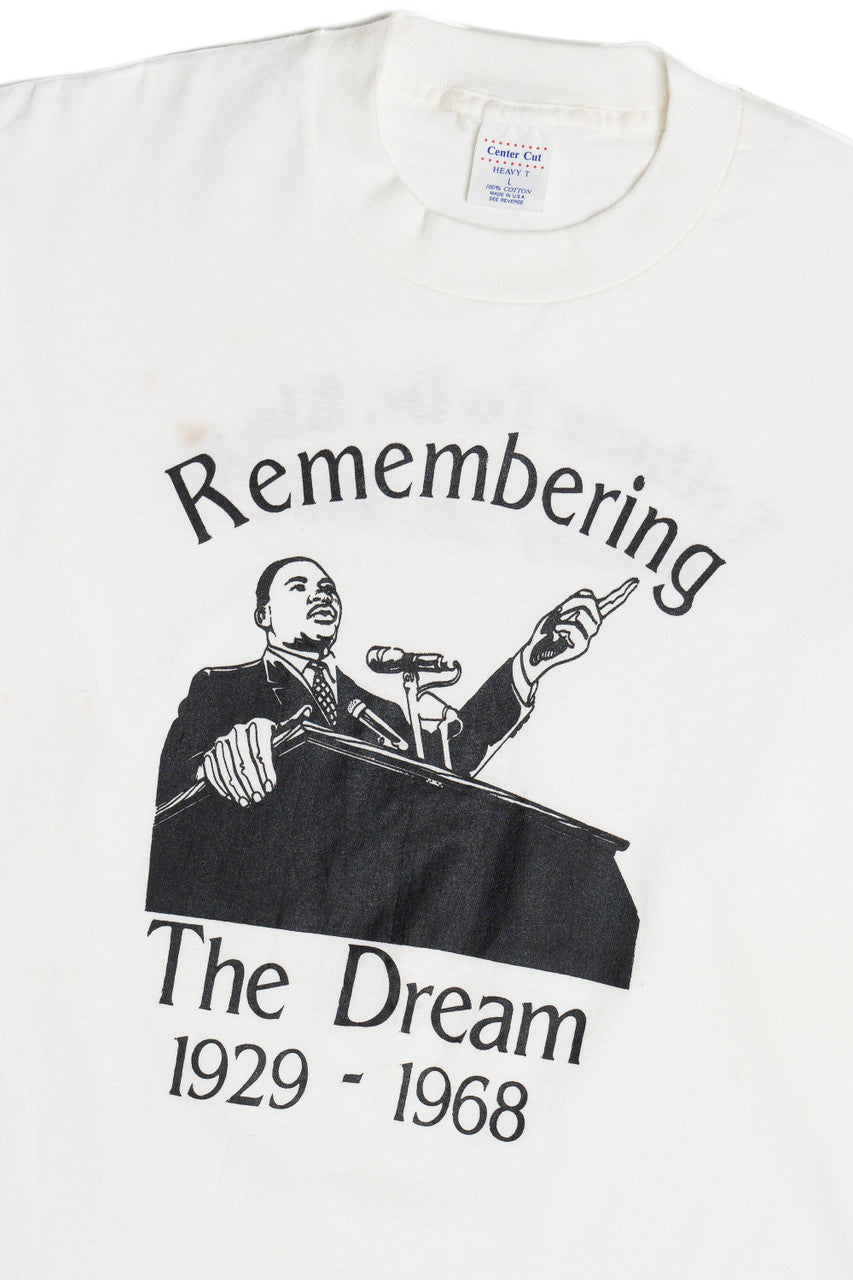 Vintage "Remembering The Dream" Dr. Martin Luther King Jr. Long Sleeve T-Shirt (1990s)