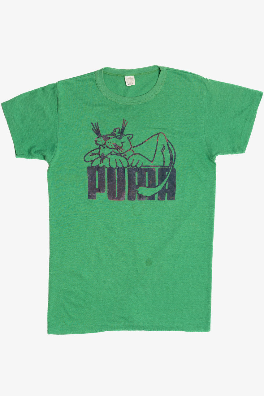 Vintage "Puma" Cat Logo T-Shirt (1980s)