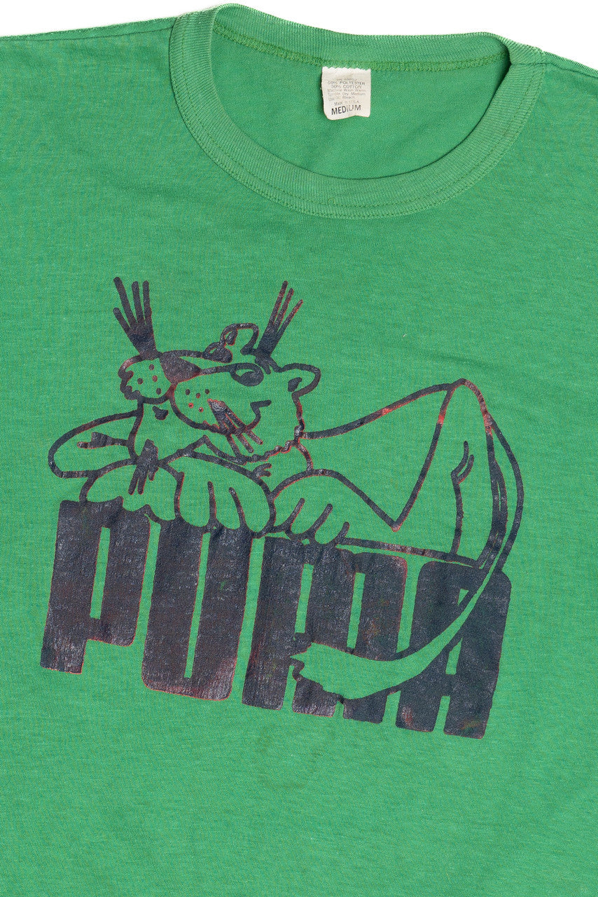 Vintage "Puma" Cat Logo T-Shirt (1980s)