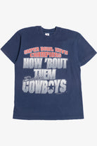 Vintage "How 'Bout Them Dallas Cowboys" Super Bowl XXVII Champions T-Shirt (1990s)
