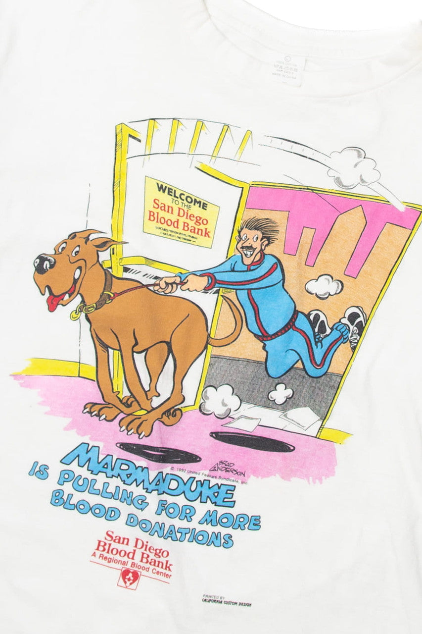 Vintage Marmaduke San Diego Blood Drive T-Shirt (1990s)