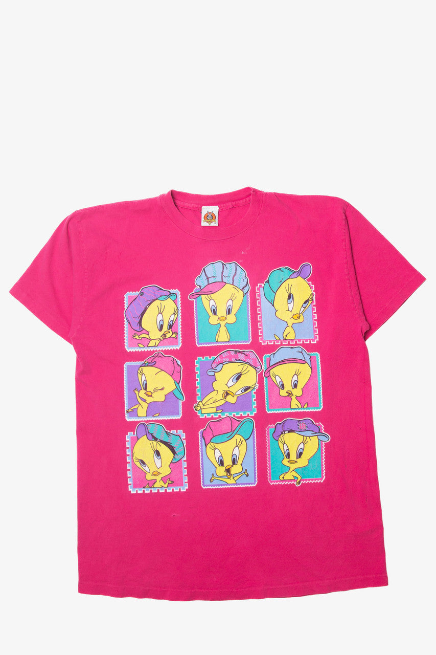 Vintage Tweety Bird Stamps Looney Tunes T-Shirt (1990s)