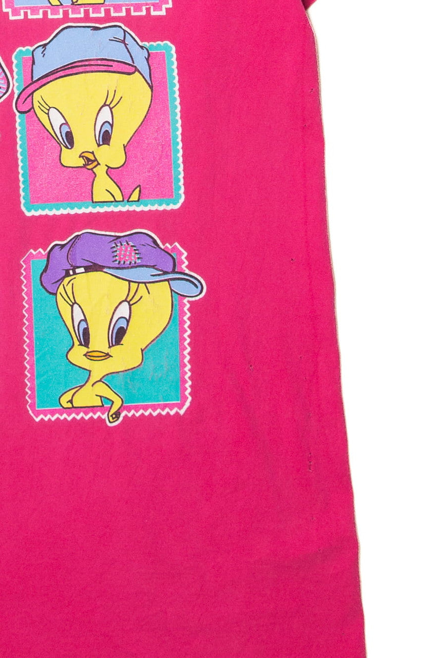 Vintage Tweety Bird Stamps Looney Tunes T-Shirt (1990s)